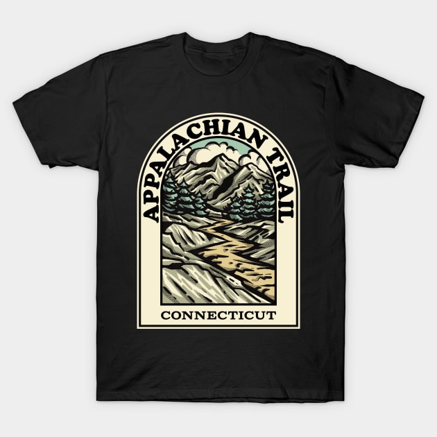 Appalachian Trail Connecticut hiking backpacking trail T-Shirt by HalpinDesign